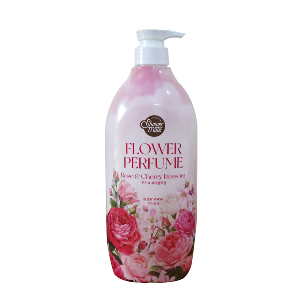 Shower Mate Flower Perfume Rose and Cherry Blossom Body Wash